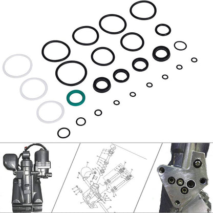 Solid Spare Tilt Trim Seal Kit 115225FS Fast Strike Power for Yamaha 115HP 150HP 175HP 200HP
