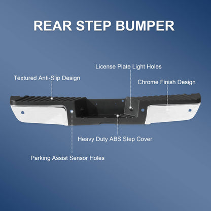 Solidspare For 2008-2016 Ford F250 F350 Super Duty Rear Step Bumper Assembly w/ Sensor Hole