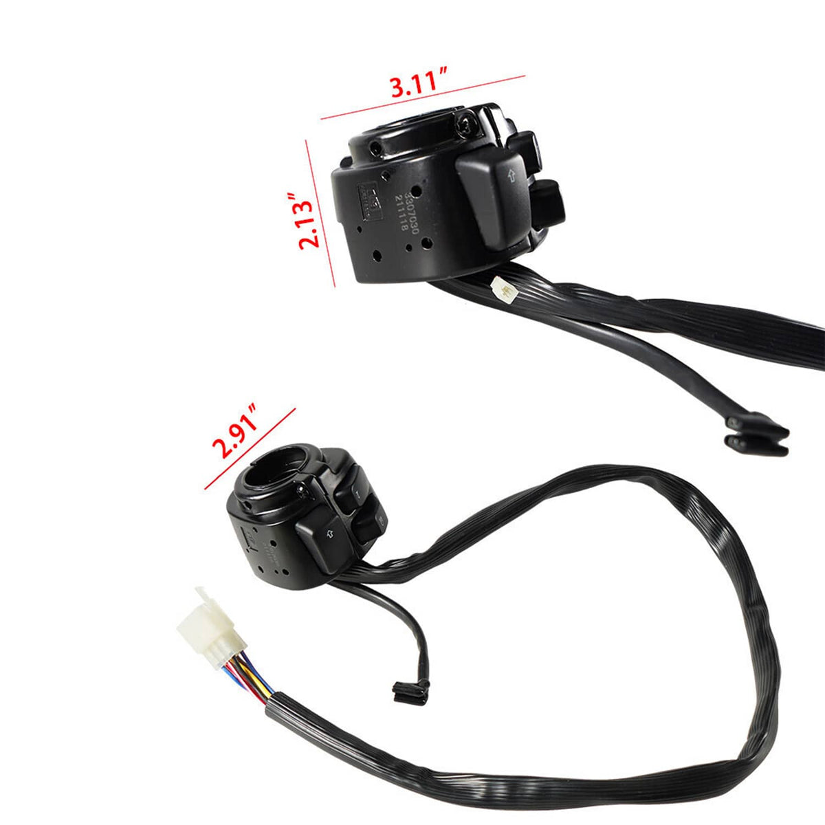 Solidspare Handlebar Control Switches + Wiring Harness for Harley Sportster Dyna 1996-2012