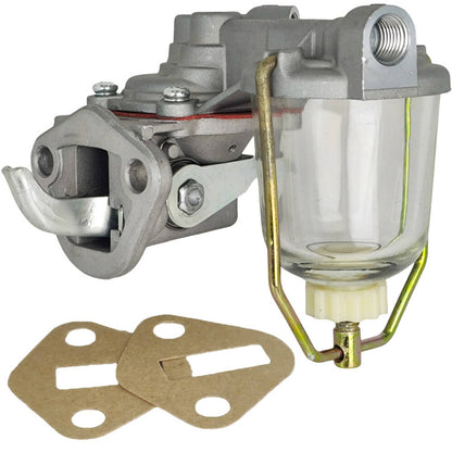 Solid Spare 3637288M91 Fuel Lift Pump w/Bowl Fit for Massey Ferguson 205 230 20 40 2135 2200