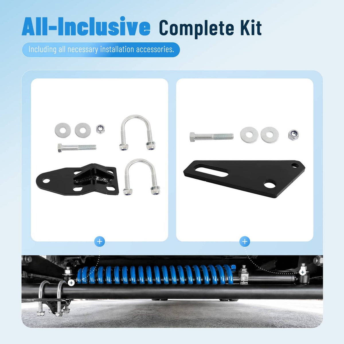 Solidspare For 1999-2025 Ford F53 Class A V10 1999-2019 F550 Steering Stabilizer Bracket