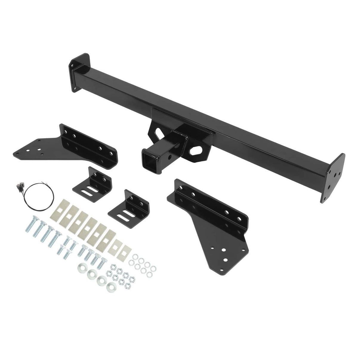Solid Spare Trailer Hitch Rear Bumper 2" Class 3 For Nissan D21 Pickup Frontier 1988-2004