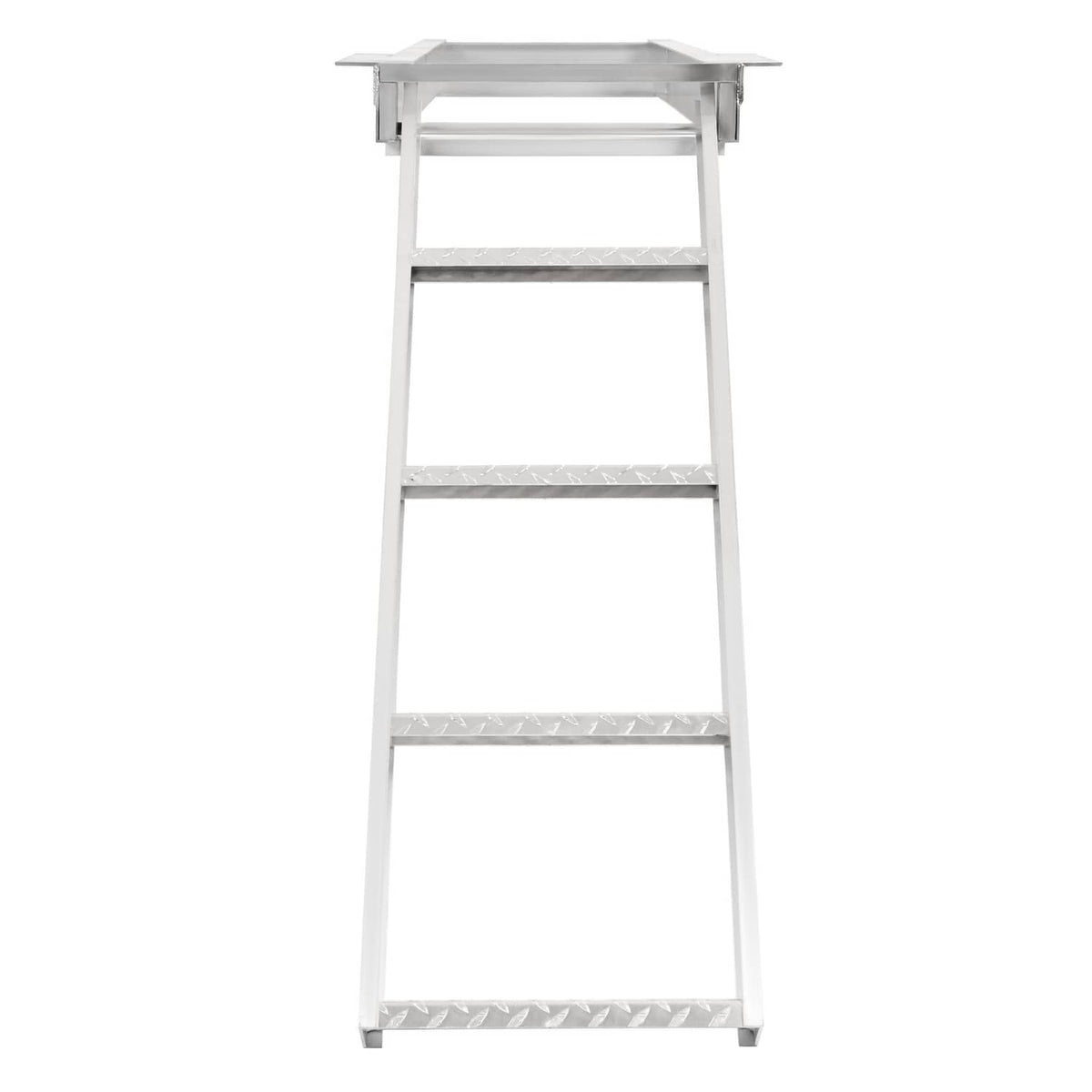 Solidspare 4 Step Pontoon Under Deck Boat Ladder Aluminum Under-Boat Mount , Silvery