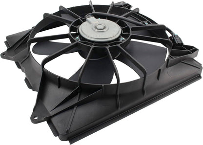 Solidspare 2Pcs A/C Condenser Radiator Cooling Motor Fan For 2013-2017 Honda Accord Touring