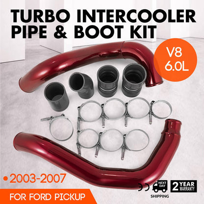 Solidspare Turbo Intercooler Pipe Kit & Intake Elbow For 03-07 Ford F250 6.0L Powerstroke