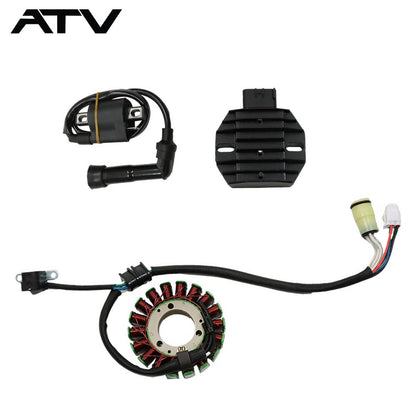 Solidspare Stator/ Regulator Rectifier/ Ignition Coil for Yamaha Raptor 660 YFM660 2001-05