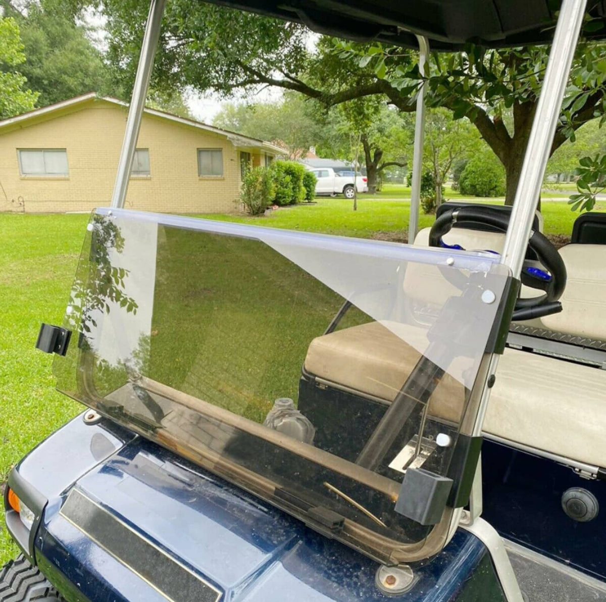 Solidspare For Club Car DS 1982-2000.5 Folding Golf Cart Tinted Windshield Windscreen