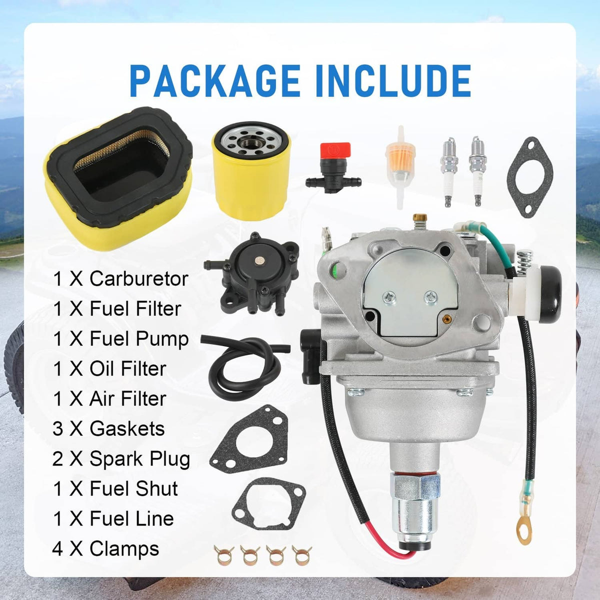 Solidspare Carburetor for Kohler Courage 22 23 24 25 26 27 HP SV735 SV720 SV725 SV710 SV...