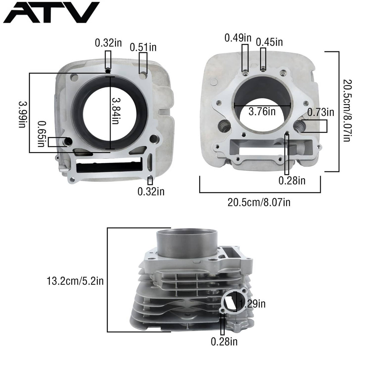 Solidspare For Yamaha Grizzly 600 YFM600FWA 4x4 Cylinder Piston Gasket Kit 1998 3TB-11310-0
