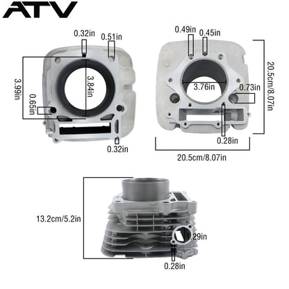 Solidspare For Yamaha Grizzly 600 YFM600FWA 4x4 Cylinder Piston Gasket Kit 1998 3TB-11310-0
