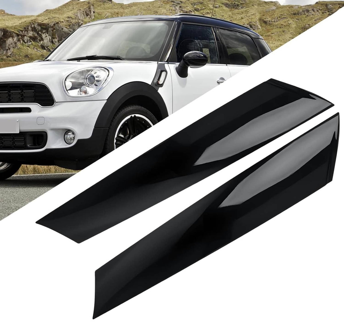 Solidspare New Front Windshield Post Trim Right +Left Side for Mini Cooper R50 R52 R53