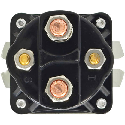 Solid Spare Fit for Monarch Bucher 12V 4 Terminal 100A Dump Trailer Solenoid 391-2 391-2-C