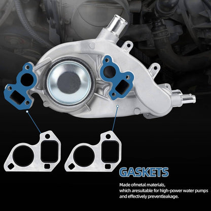 Solidspare New Water Pump w/Thermostat for 2007-16 Chevrolet GMC Vortec 4.8L 5.3L 6.0L 6.2L