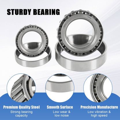 Solidspare 5200# Bearing Axle Kit 25580+ LM67048 1.25" Bearing Trailer Wheel & Mobile Home