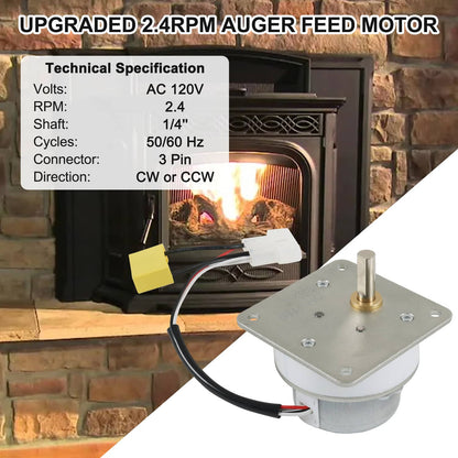 Solidspare Quadrafire Auger Feed Motor 1200, Castile, Trekker,4421,Santa Fe, Contour, E2