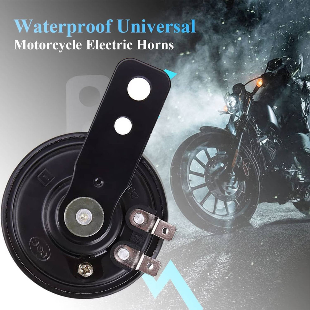 Solidspare Horn 12V Universal Tone Loud Electric Kit Fits for Car & Motorcycle ATV New