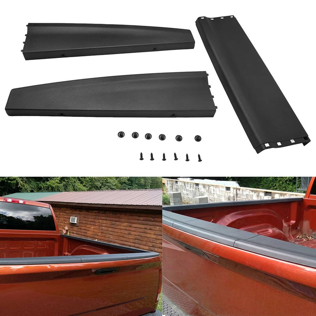 Solidspare Tailgate Cover Molding Top Cap Protector MJ1567858 For Dodge Ram 1500 2500 3500