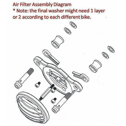Solidspare Lucency Air Cleaner Intake Filter Systems For Harley Sportster XL 883 1200 04-17