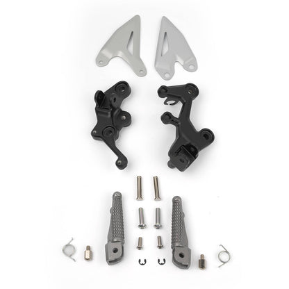 Solidspare Driver Foot Pegs Bracket Fit For Kawasaki Ninja 400 18-24 Z400 19-24 Z500 24-25