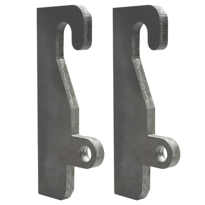 Solidspare 2PCS Quick Attach With Wear Ears Loader brackets Coupler For JRB 416 Blank Steel