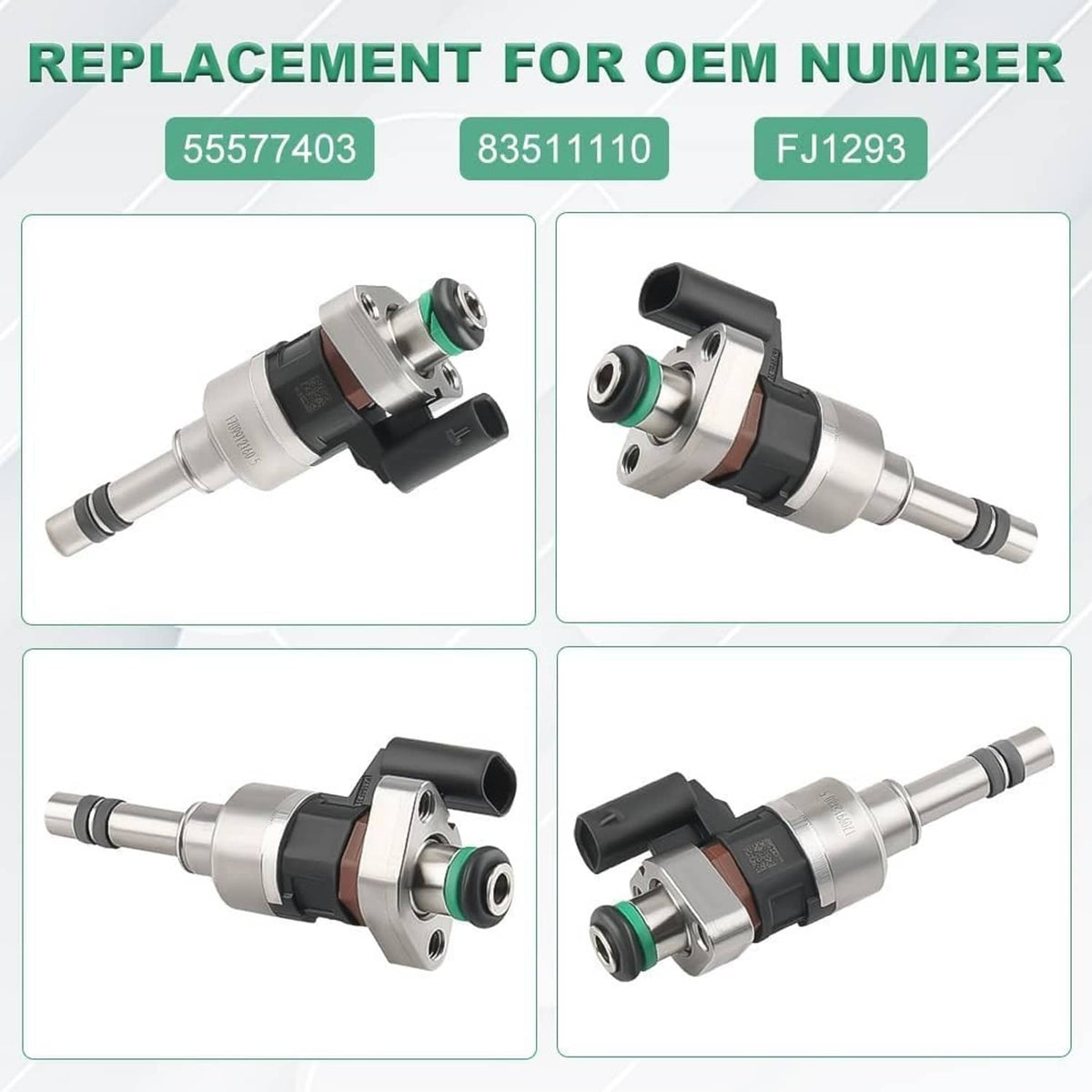 Solidspare 4Pcs Fuel Injectors 55577403 For 2017-2019 Chevrolet Cruze Malibu 1.4/1.5L Turbo