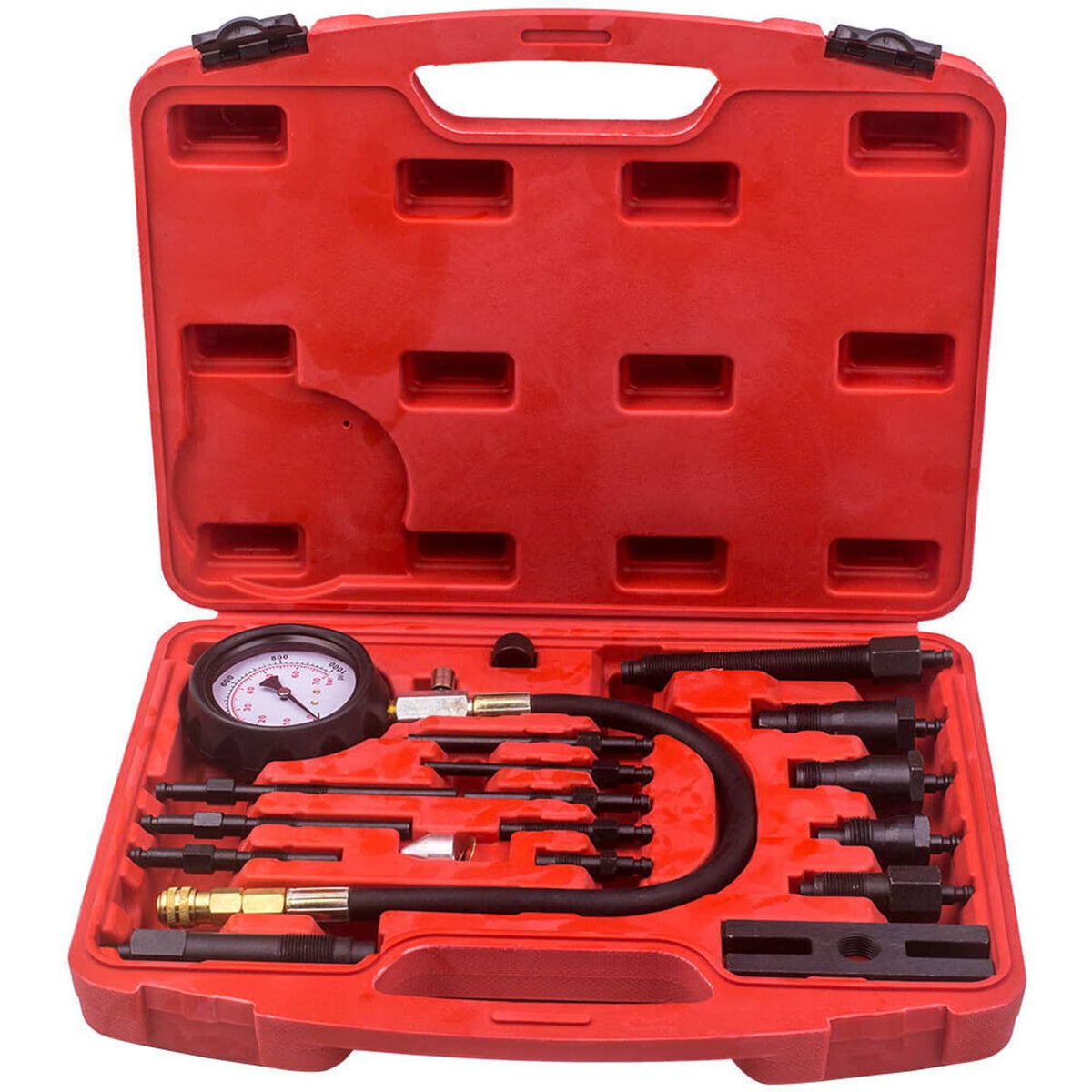 Solidspare Diesel Engine Cylinder Compression Tester Pressure Test Tool Kit Direct Indirect