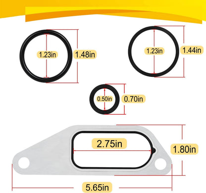 Solid Spare 431327 Oil Cooler Mounting Kit Gasket O-Rings for DT466 DT360 Engine #675513C1