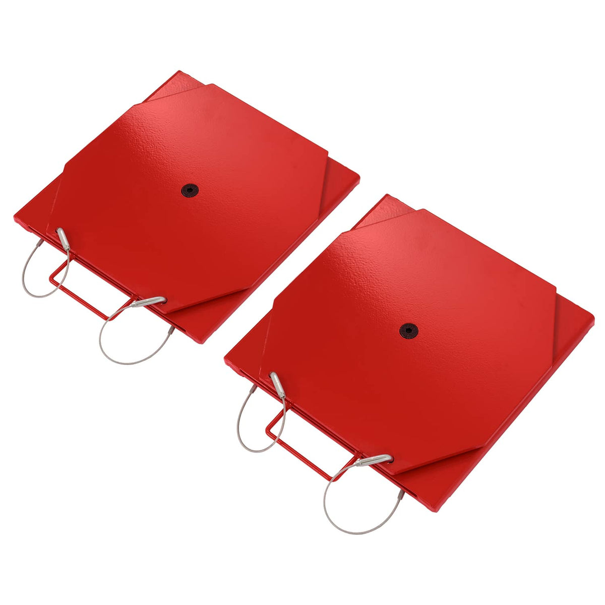 Solid Spare 2PC 2T Wheel Alignment Turn Plate Table 360° Rotating Turntable Heavy Duty