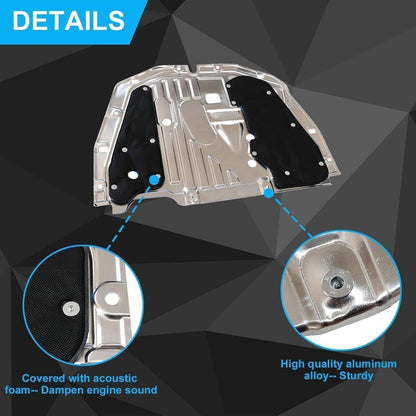 Solidspare Front Engine Splash Guard Under Car Shield Cover For 2016-2021 Honda Civic