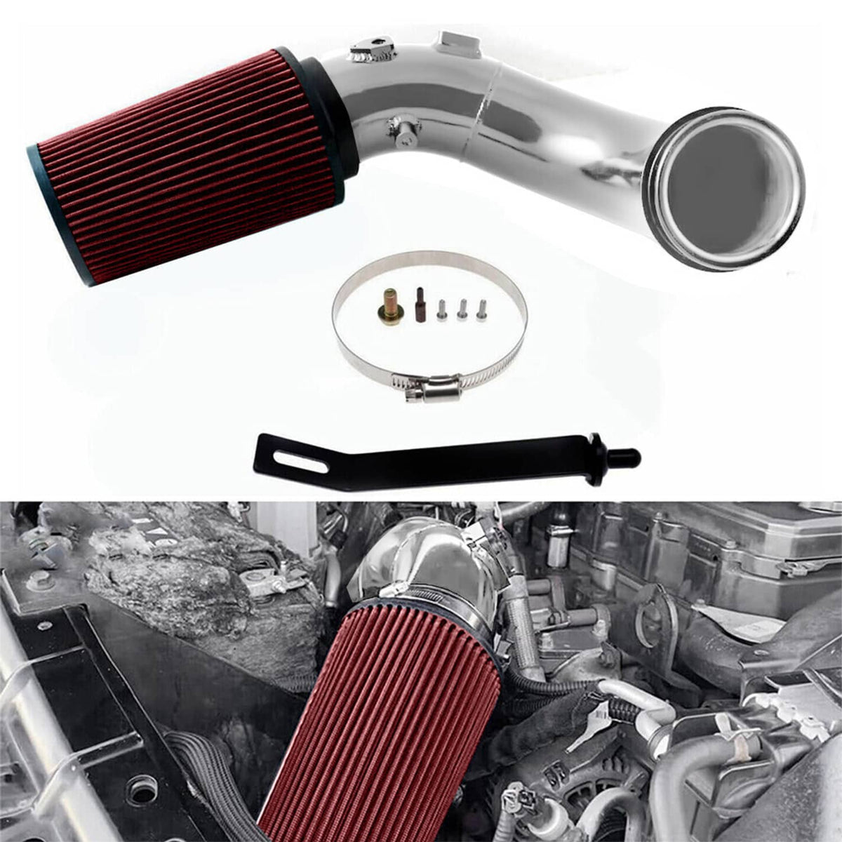 Solidspare New Cold Air Intake & Filter For 2007.5-2012 Dodge Ram 2500 Cummins Diesel 6.7L