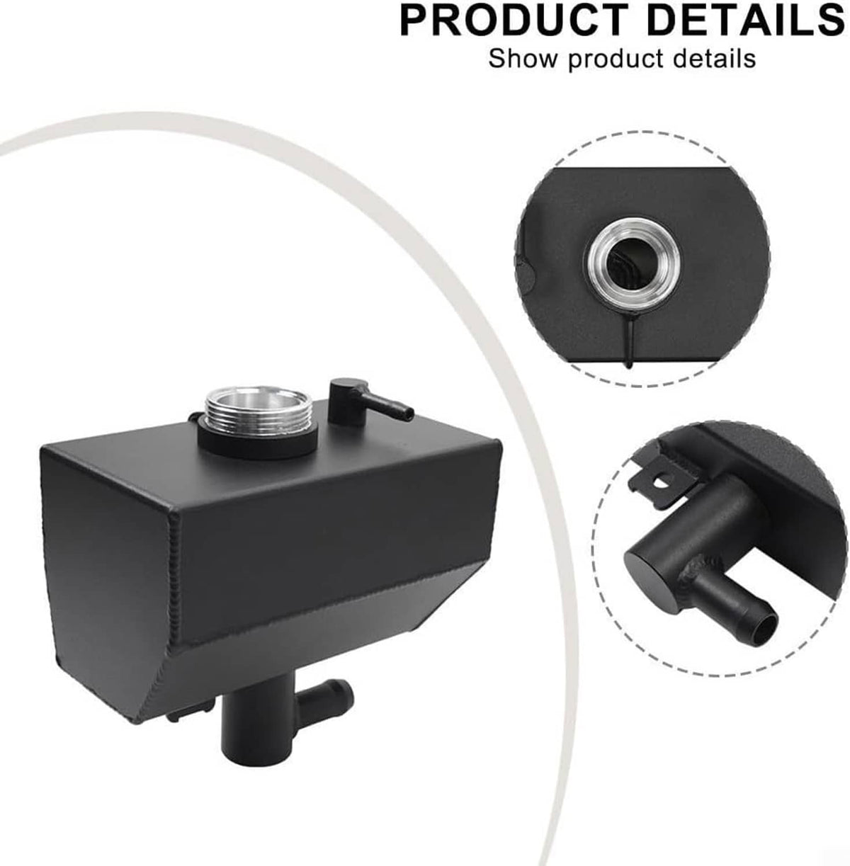 Solidspare New Aluminum Engine Coolant Reservoir 68364312AC For 18-24 Jeep Wrangler JL 2.0L