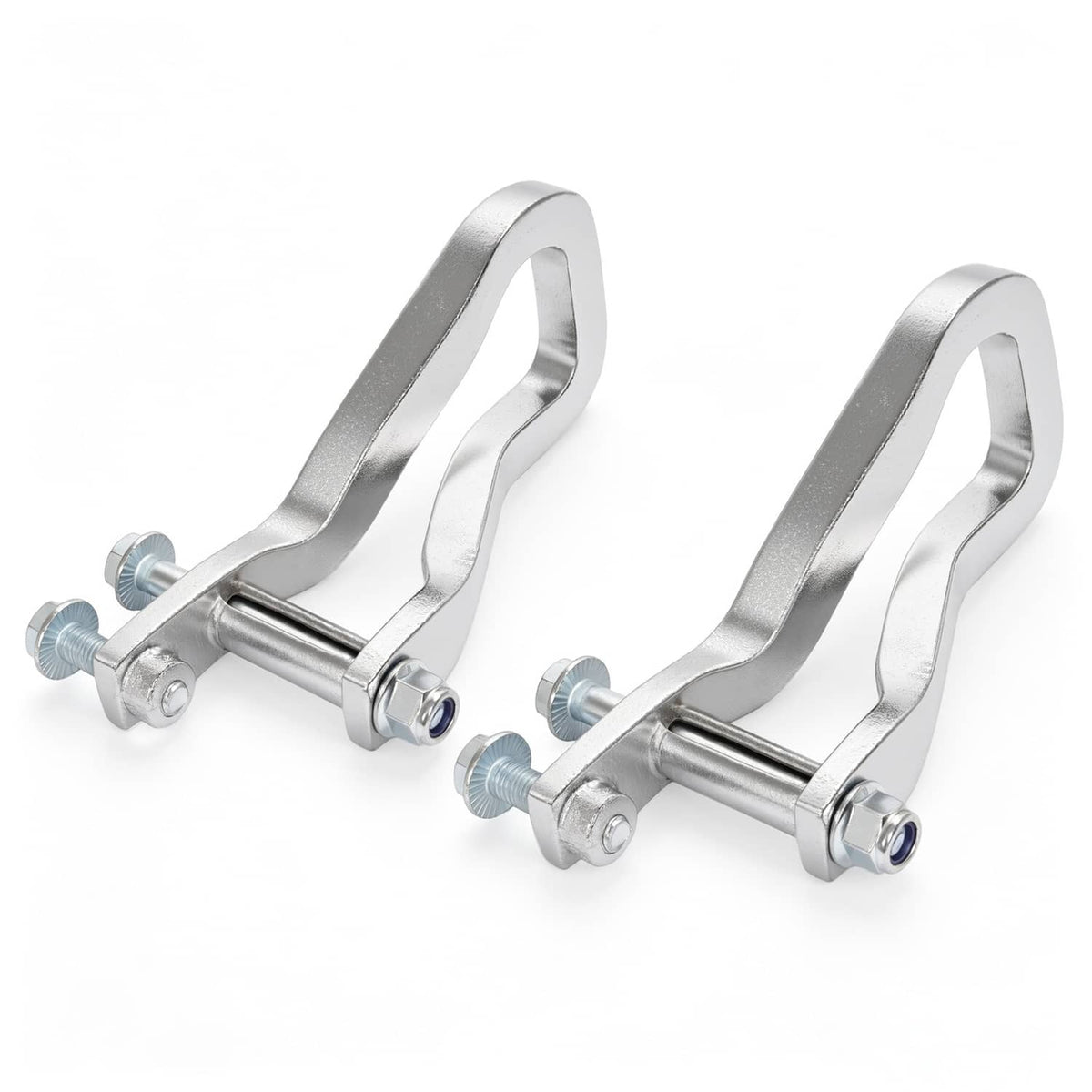 Solid Spare 2X Front Chrome Tow Recovery Hooks w/Bolts #84195902 For GMC Sierra 1500 2019-26