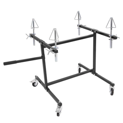 Solid Spare Foldable Wheel Paint Stand Panel Painting Stand For Auto Body Parts and Rims