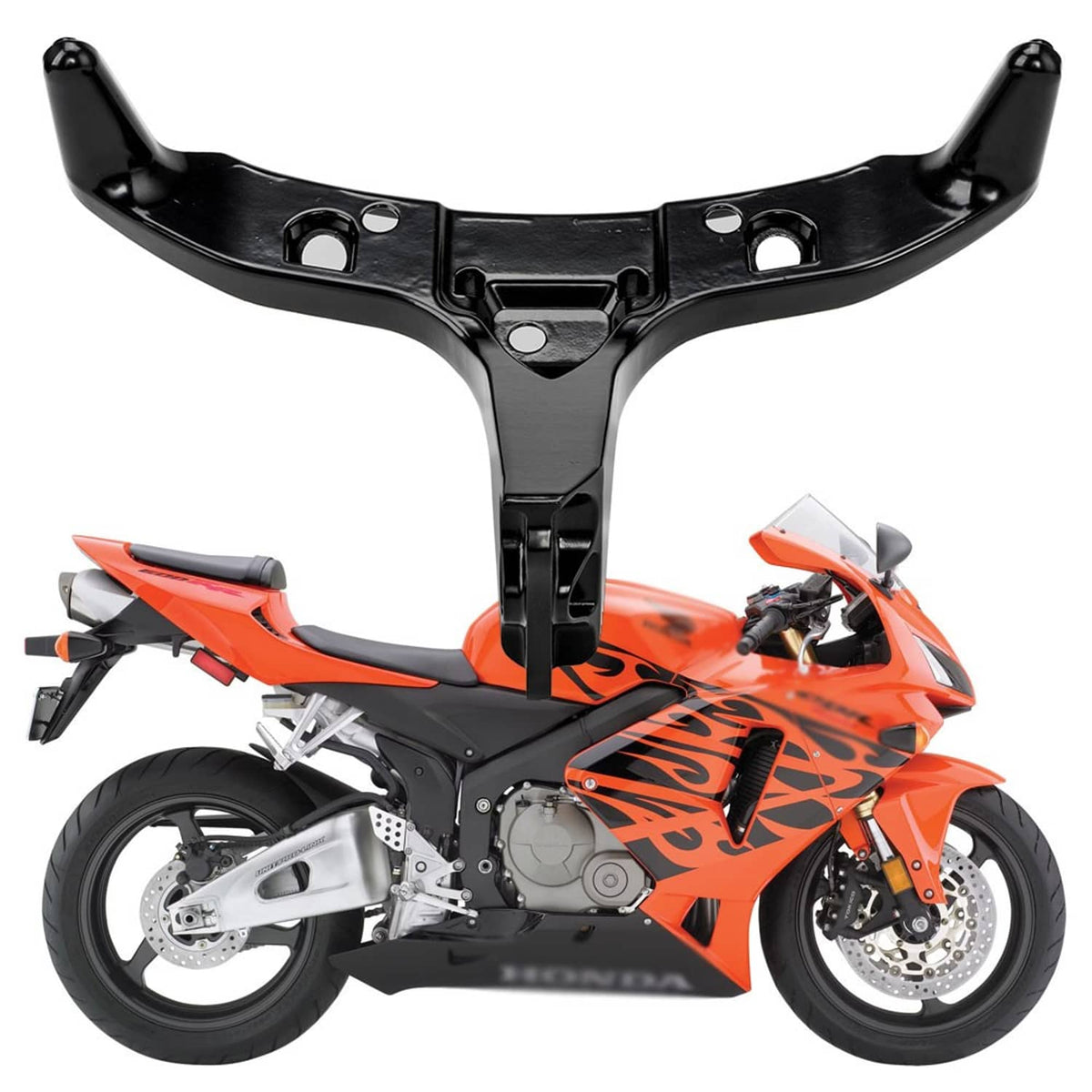 Solidspare Front Headlight Upper Fairing Stay Bracket For Honda CBR600RR CBR 600RR 2003-06
