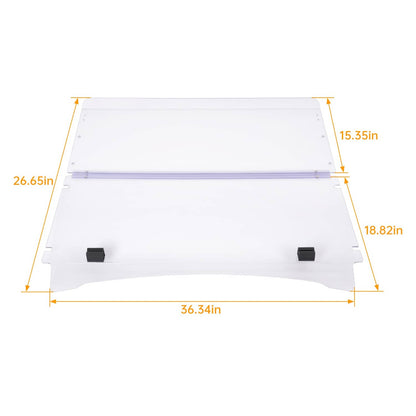 Solidspare Folding Windshield Windscreen For ICON I20 I40 I60 I20L I40L I60L Golf Cart