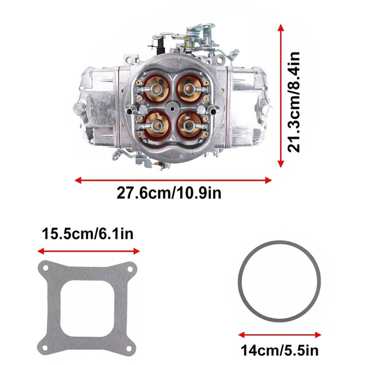 Solidspare For Holley Quick Fuel BR-67199 650CFM Performance Carburetor Race Double Pumper