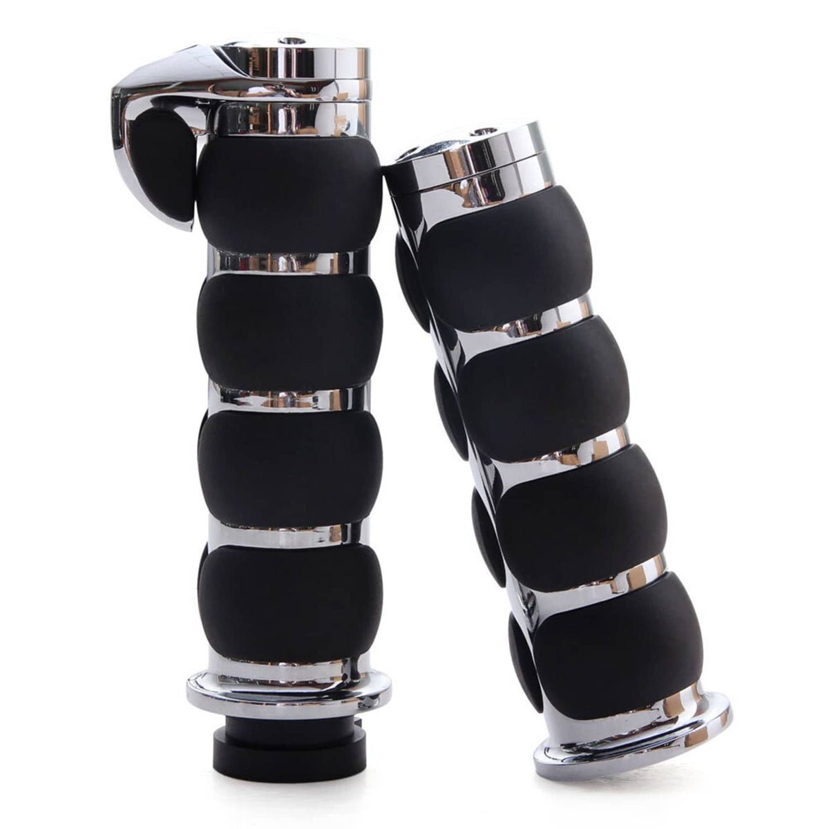 Solidspare Motorcycle 1" Handle Bar Hand Grips For Harley Softail Street Glide Road King US