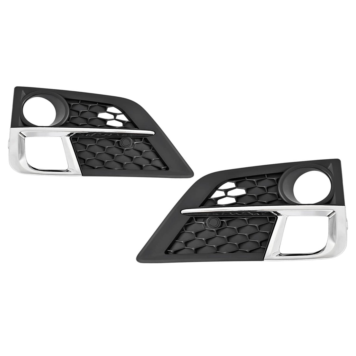 Solid Spare Pair For Honda Odyssey 2018 2019 2020 Front Bumper Fog Lights Chrome Trim Cover