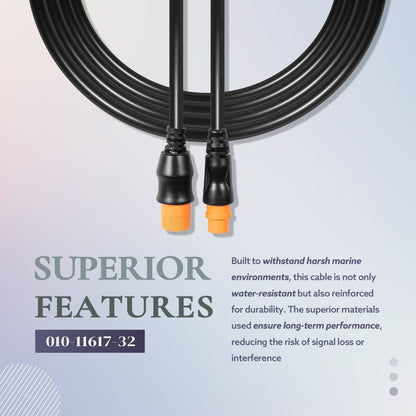 Solidspare Replace for Garmin 010-11617-32 Transducer Extension Cable 12-Pin 10ft. with XID