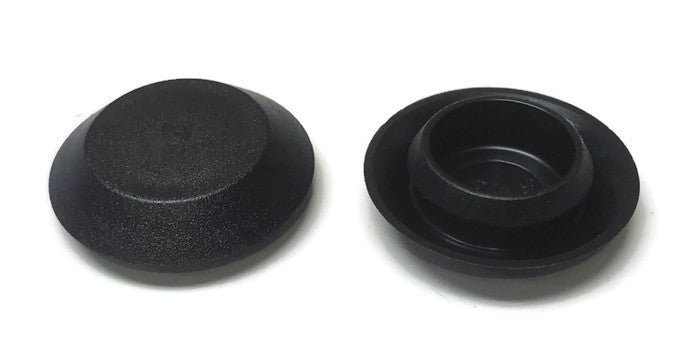 (5) 9/16" Inch Black Plastic FLUSH MOUNT HOLE PLUG - Sheet Metal Auto Body Panel