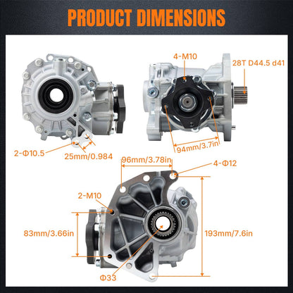 Solidspare Transfer Case 33100-3KA0B for Nissan Pathfinder 2014-2019 Infiniti QX60 3.5L V6