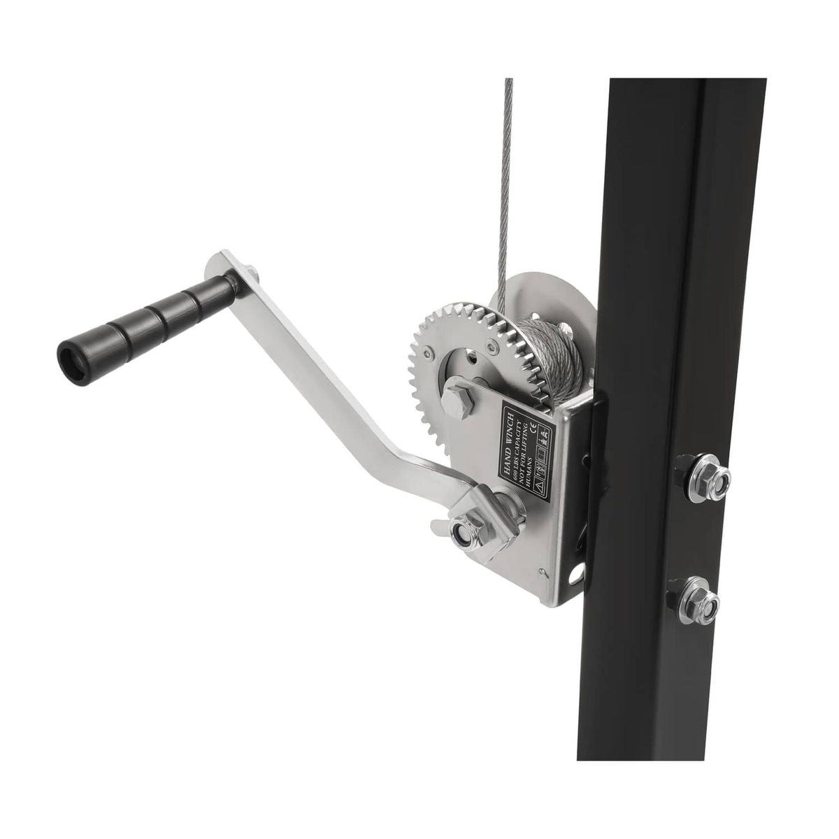 Solid Spare 600lb Truck Hitch Game Hunting Deer Hoist w/ Winch-360 Swivel 2" Hitch Receiver