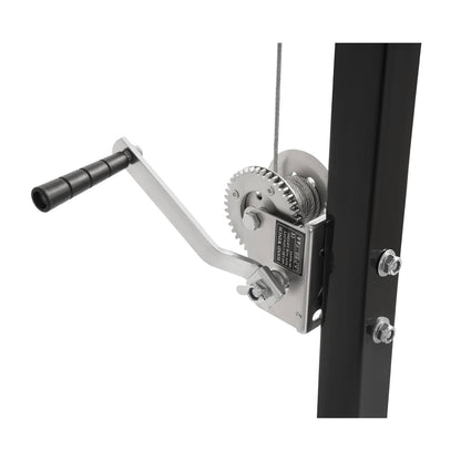 Solid Spare 600lb Truck Hitch Game Hunting Deer Hoist w/ Winch-360 Swivel 2" Hitch Receiver