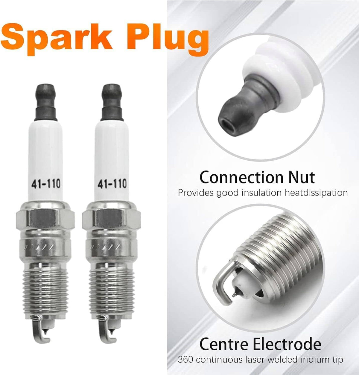 Solidspare 8mm Wireset & 8 Spark Plug 41-962 for Chevy Silverado 1500 GMC Sierra V8