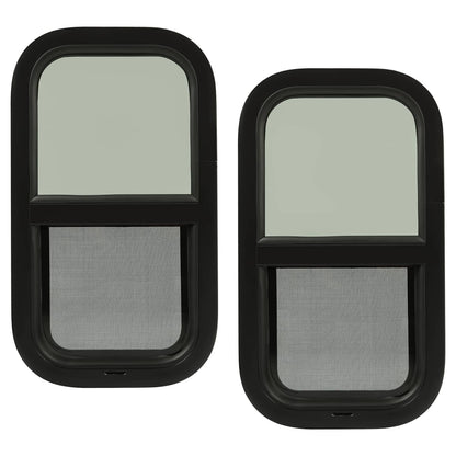 Solidspare 2 Pack 12"L x 22"W Wall Vertical Sliding RV Window Cargo Trailer W/Trim Kit