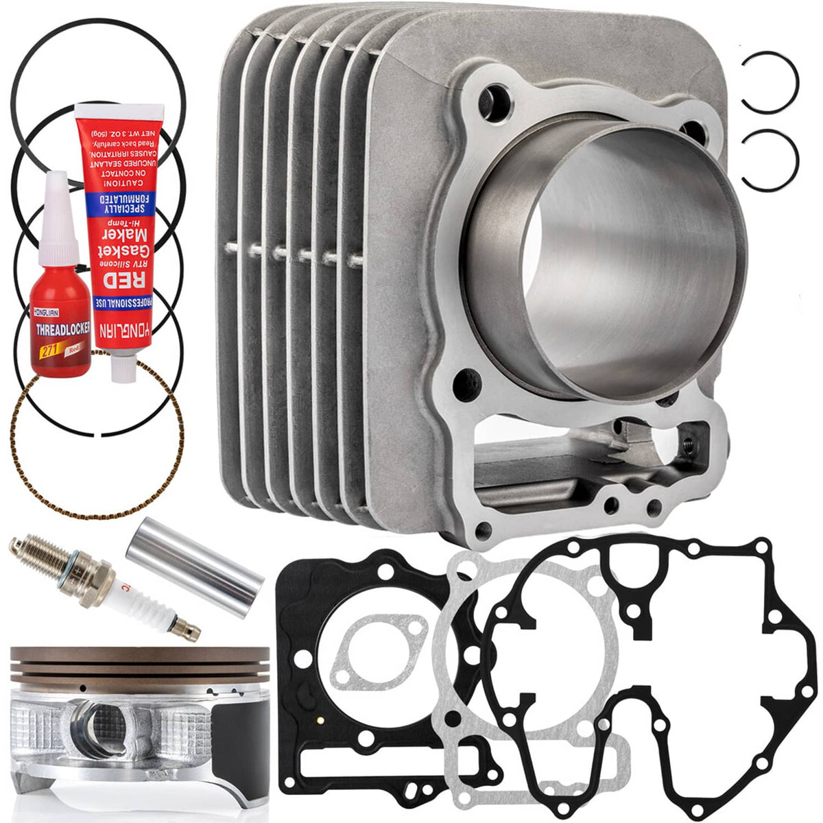 Solidspare For Honda TRX400EX Big Bore Cylinder Piston Gasket Kit 1999-2008 89mm 440cc