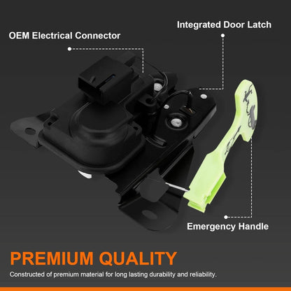 Solidspare Black Tailgate Lock Trunk Latch Actuator For 2005-18 Chrysler 300 Dodge Charger