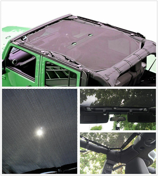 SunShade Top Cover - UV Protection for Jeep Wrangler 2007-2018 JK JKU 4DR Door