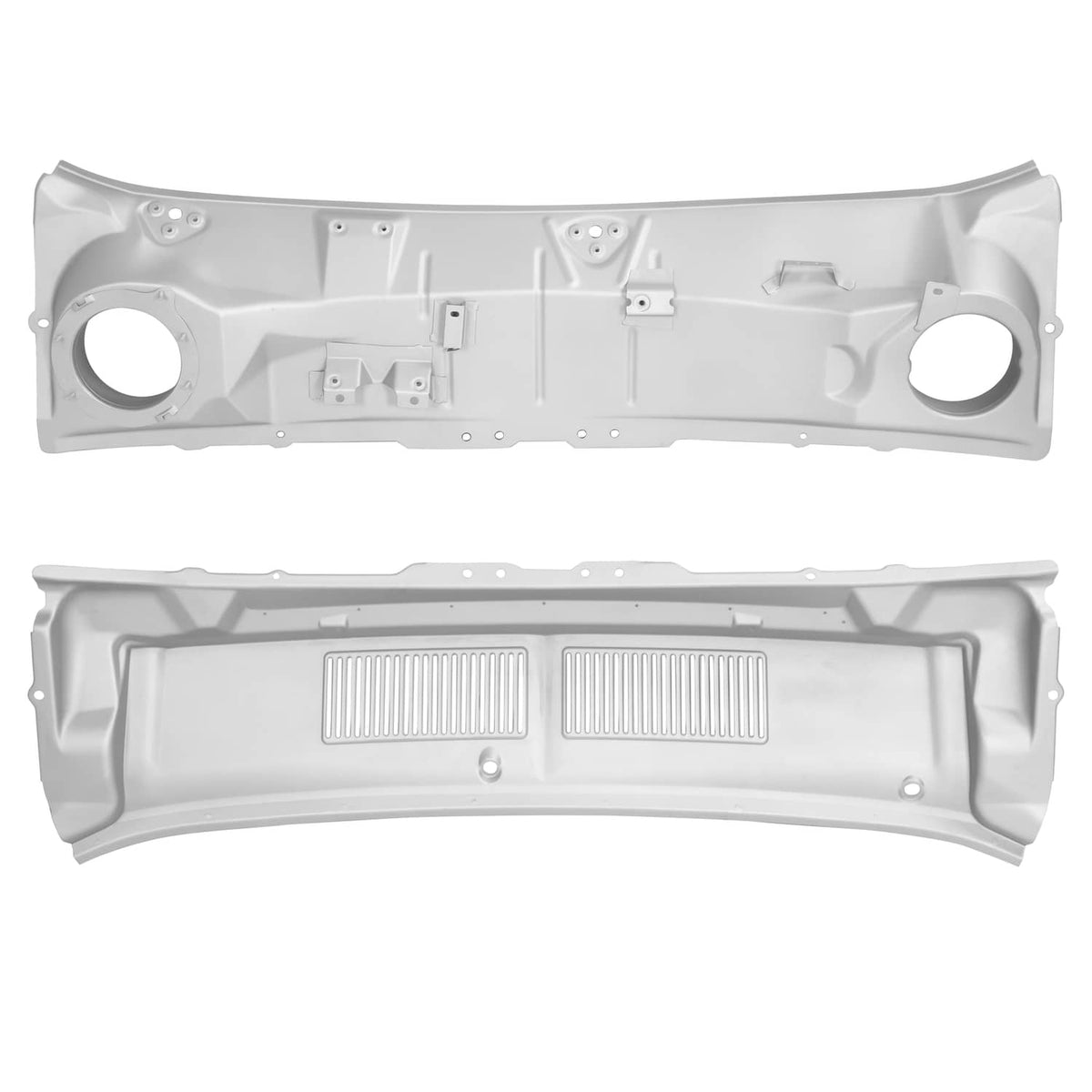 Solid Spare Upper & Lower Windshield Cowl Panel Wiper Powder Coated For Ford Mustang 67-68