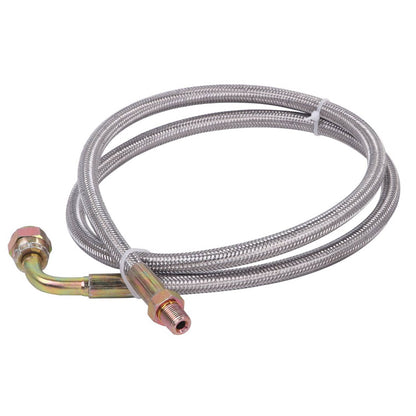 Solidspare 41" Turbo Oil Feed Line Kits For T3 T4 T60 T61 T70 1/8 PNT 90 Degree AN4